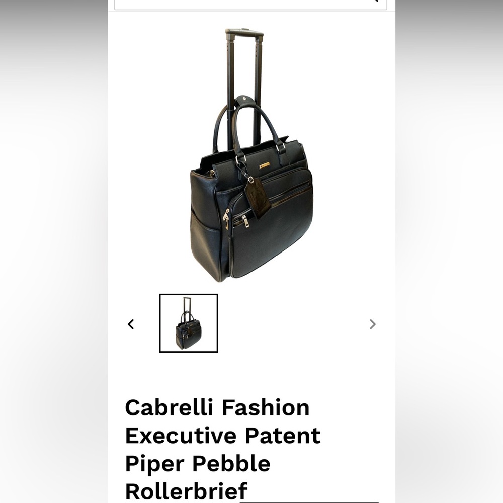 Cabrelli Fashion Executive Patent Piper Pebble Rollerbrief